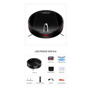 Blue Chilli V3S Pro Nass-Trocken-Roboterstaubsauger mit Sprachassistent, 120 Min. automatisches Aufladen mit Absturzsicherung  