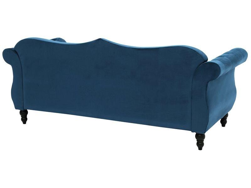 Beliani 3 Sitzer Sofa aus Samtstoff Glamourös SKIEN  