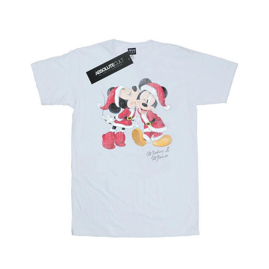 Disney T-shirt Bacio di Natale Mickey e Minnie Mouse  