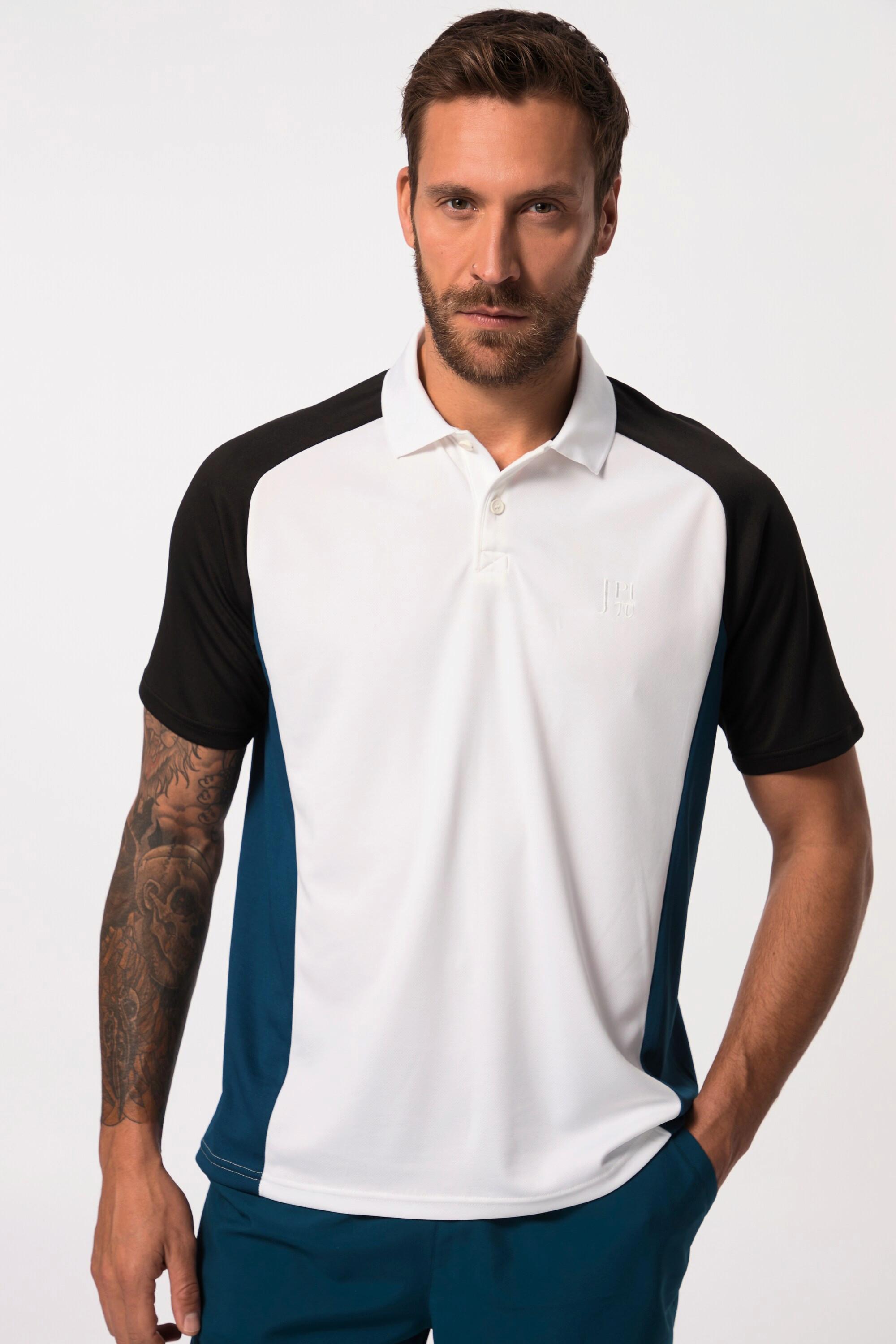 JP1880  Maglia polo da tennis con FLEXNAMIC®, QuickDry e mezze maniche 