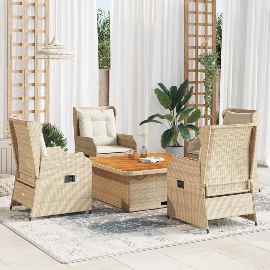 VidaXL set salotto da giardino Polirattan  