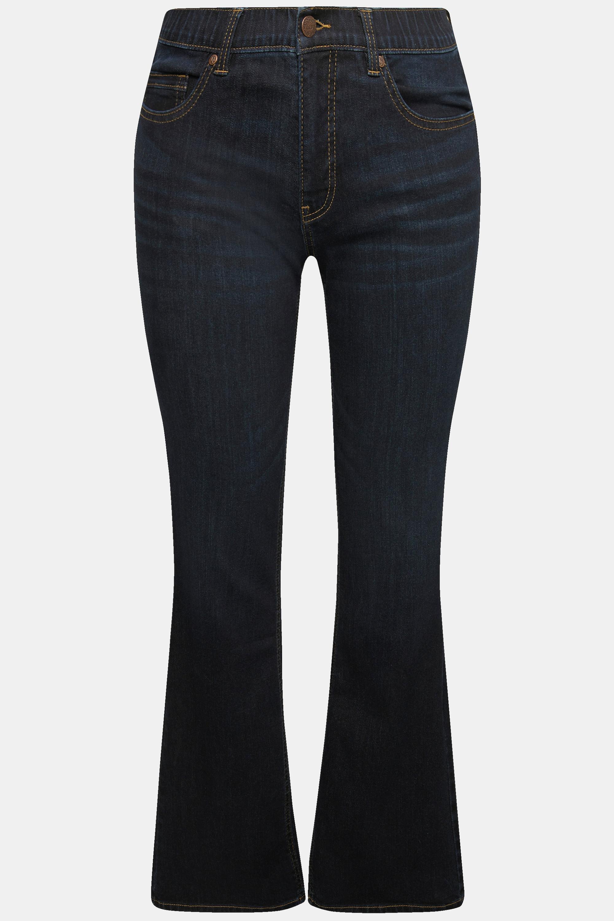 Ulla Popken  Jean Marie Bootcut, coupe 5 poches, jambe large 