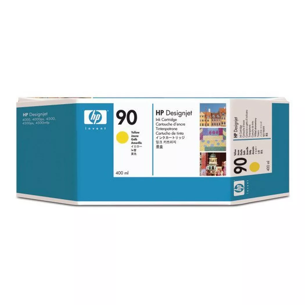 Hewlett-Packard – HP Tintenpatrone 90 yellow C5065A DesignJet 4000 400ml, One Size