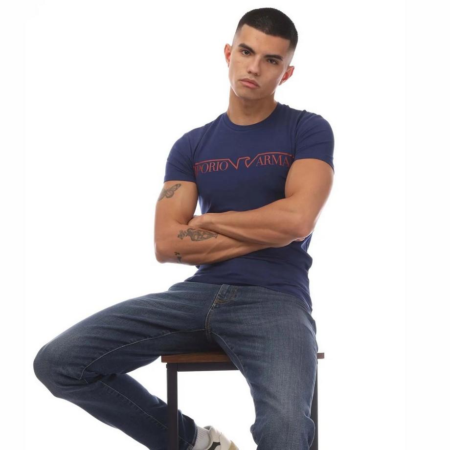EMPORIO ARMANI T-Shirt Rundhalsausschnitt Logo  