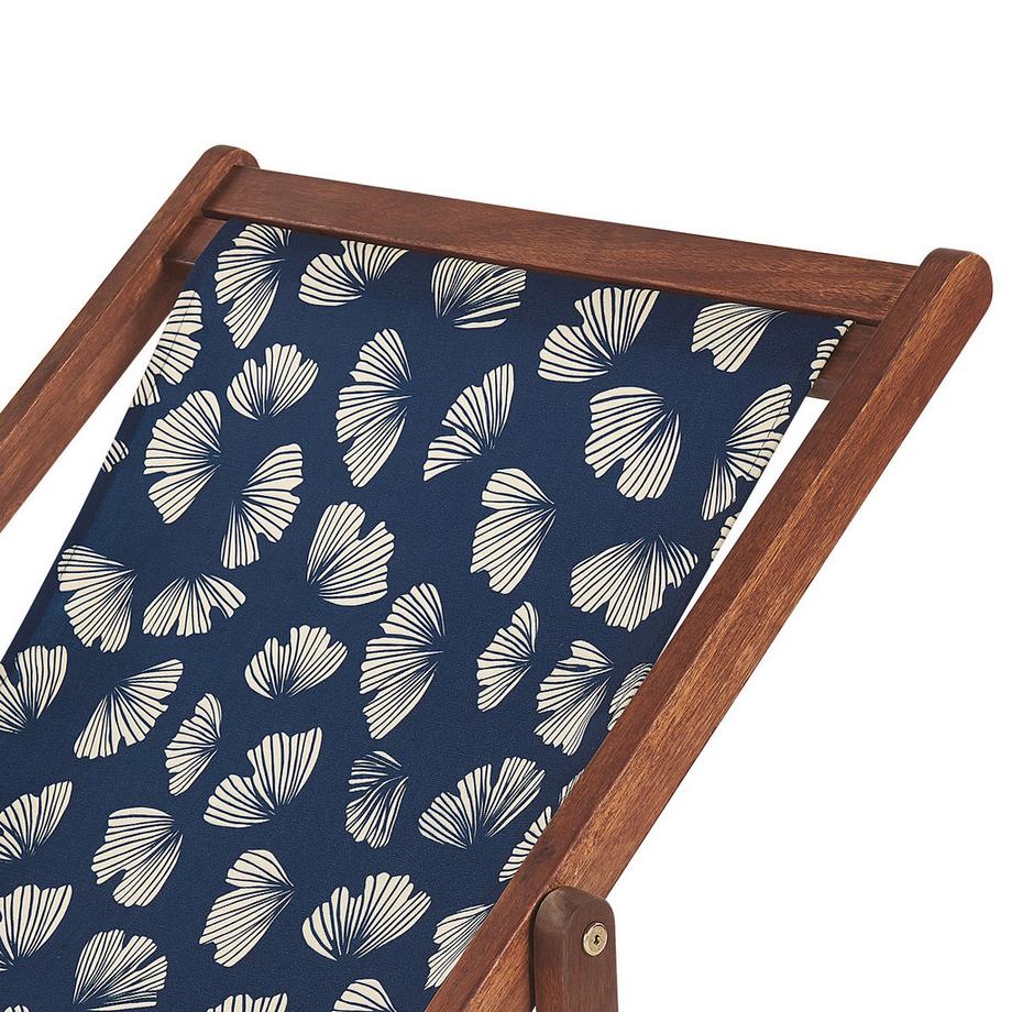 Beliani Set mit 2 klappbaren Liegestühlen aus Stoff  ANZIO  