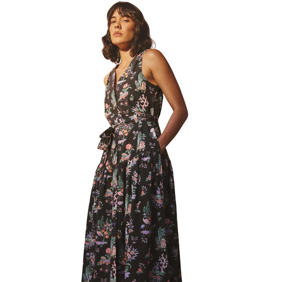 Cath Kidston Fließendes Ärmelloses Midikleid  