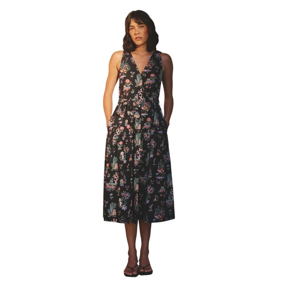 Cath Kidston Fließendes Ärmelloses Midikleid  