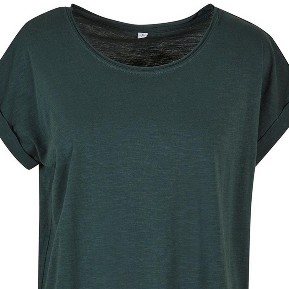 Build Your Own T-Shirt lungo con maniche corte arrotolate  