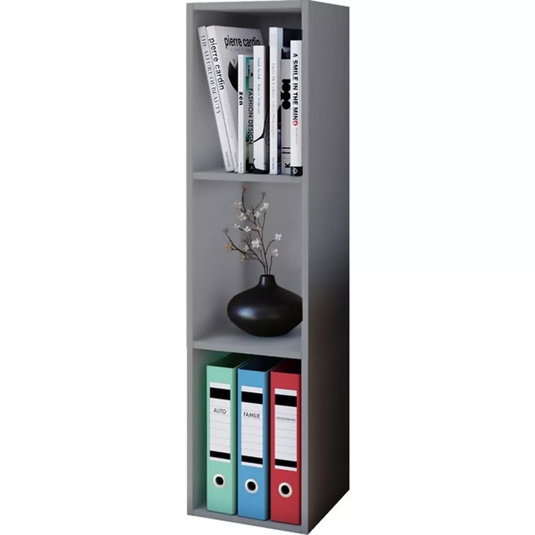 VCM Standregal "Holz Stand Regal Aufbewahrung Deko Bücher Mendas 3" 1 Stk. tlg.