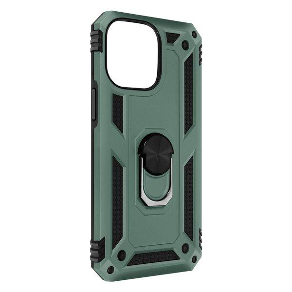 Avizar  Cover con Anello iPhone 14 Pro Max verde 