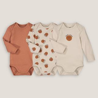 La Redoute Collections  3er-Pack Langarm-Bodys mit Cookie-Motiven 