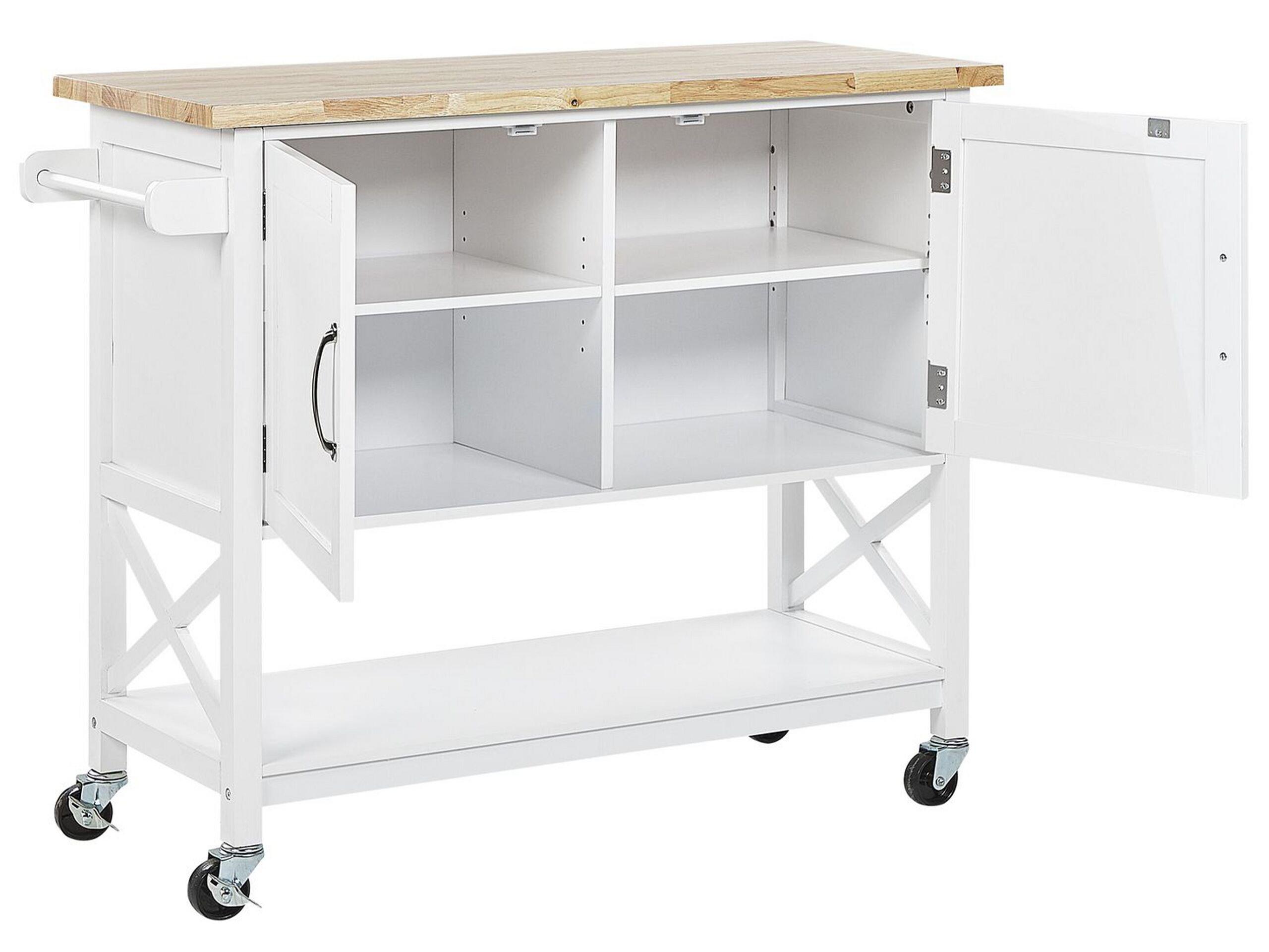 Beliani Servierwagen aus MDF-Platte Modern MELE  