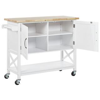 Beliani Servierwagen aus MDF-Platte Modern MELE  