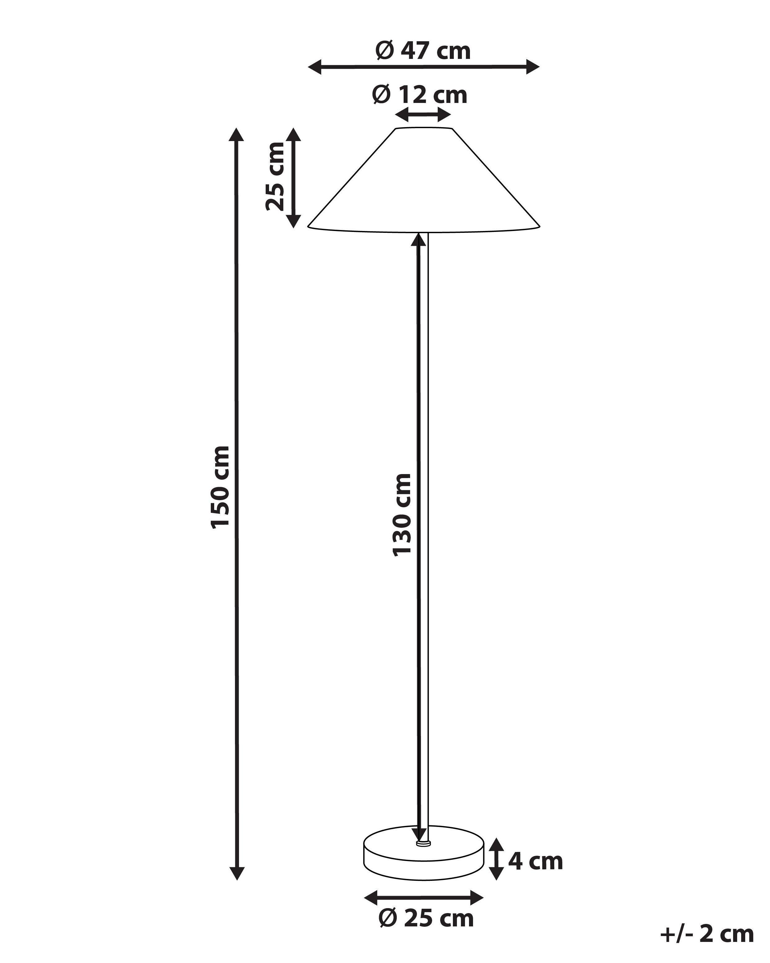 Beliani Lampada da pavimento en Ferro Boho KYOGA  