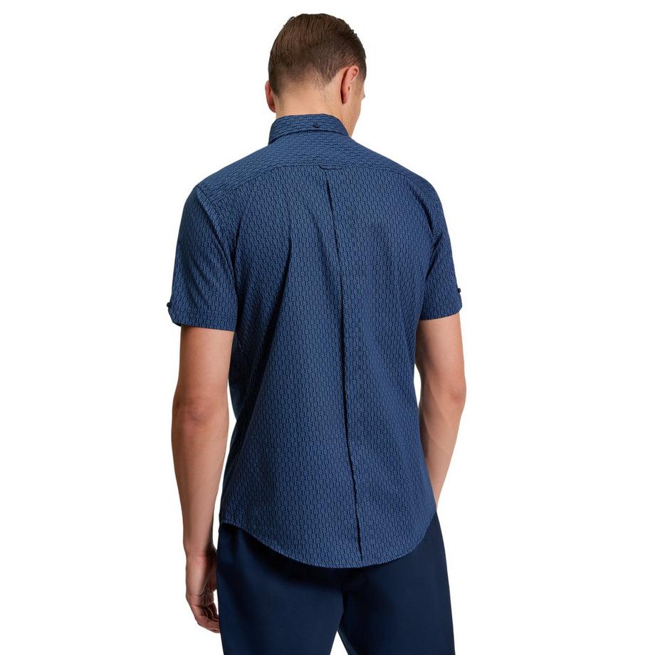 BEN SHERMAN Chemise à manches courtes à motif géométrique  