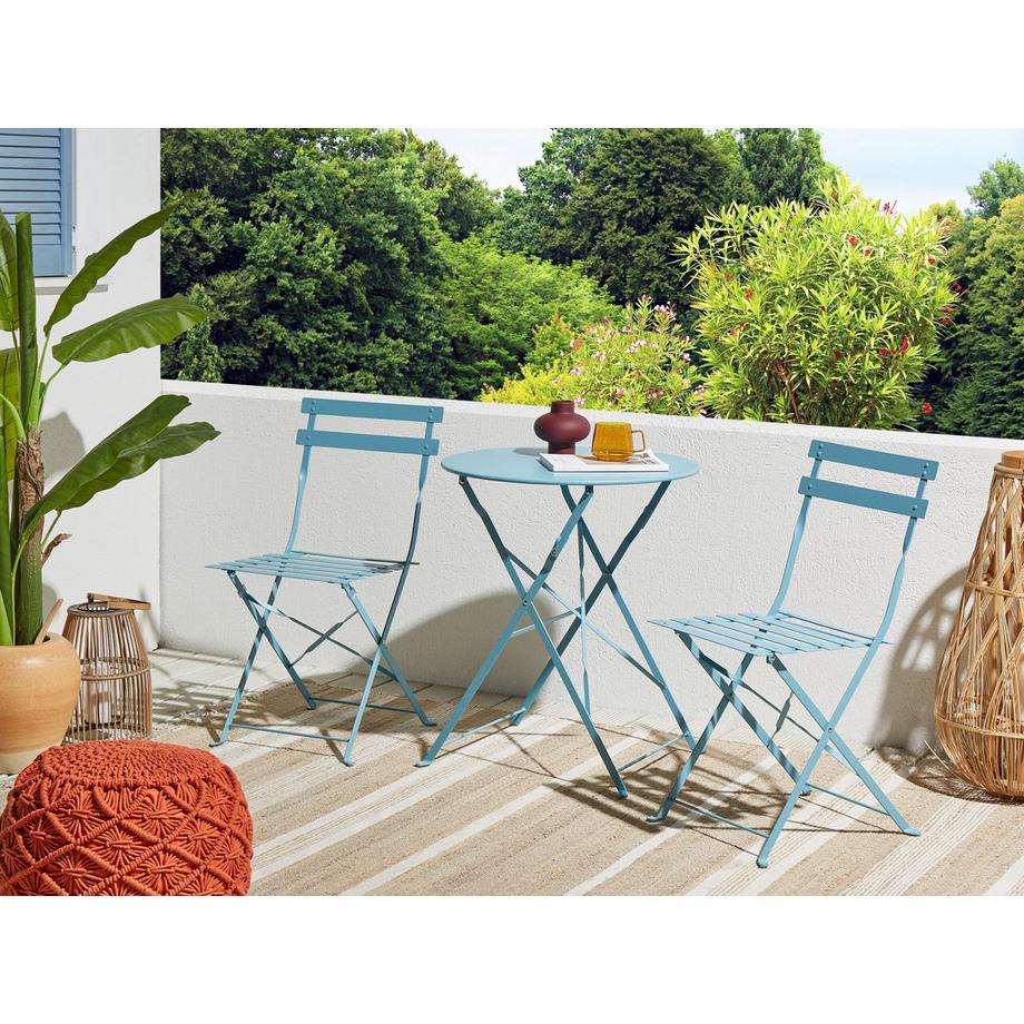 Beliani Bistro Set aus Stahl  FIORI  