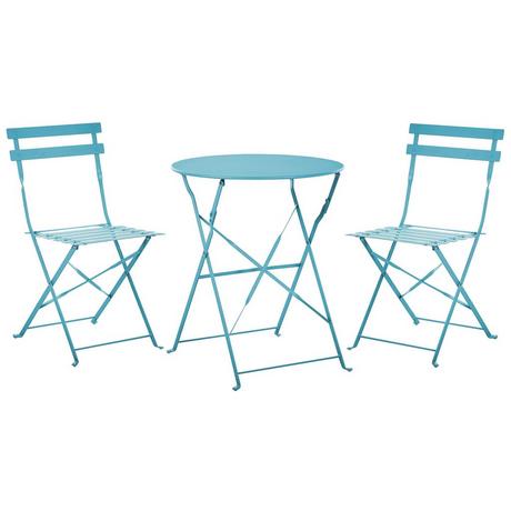 Beliani Bistro Set aus Stahl Modern FIORI  