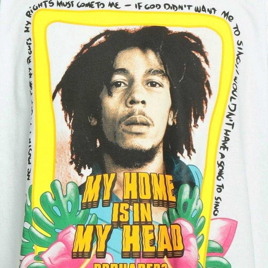 DSQUARED2  My Home Is In My Head Maglietta Bob Marley 