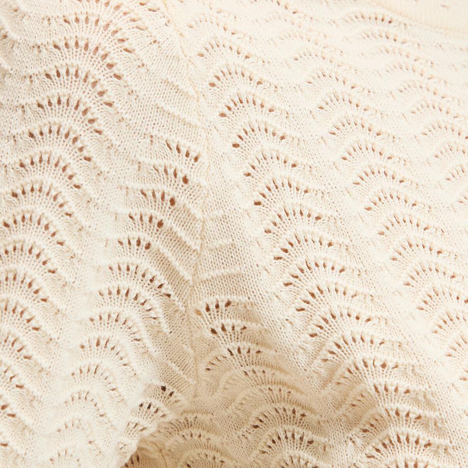 La Redoute Collections Pullover Rundhals Kurzarm  