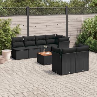 VidaXL set divano da giardino Polirattan  