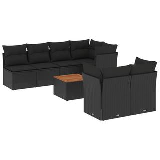 VidaXL set divano da giardino Polirattan  