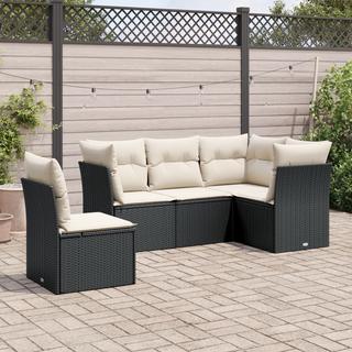 VidaXL set divano da giardino Polirattan  