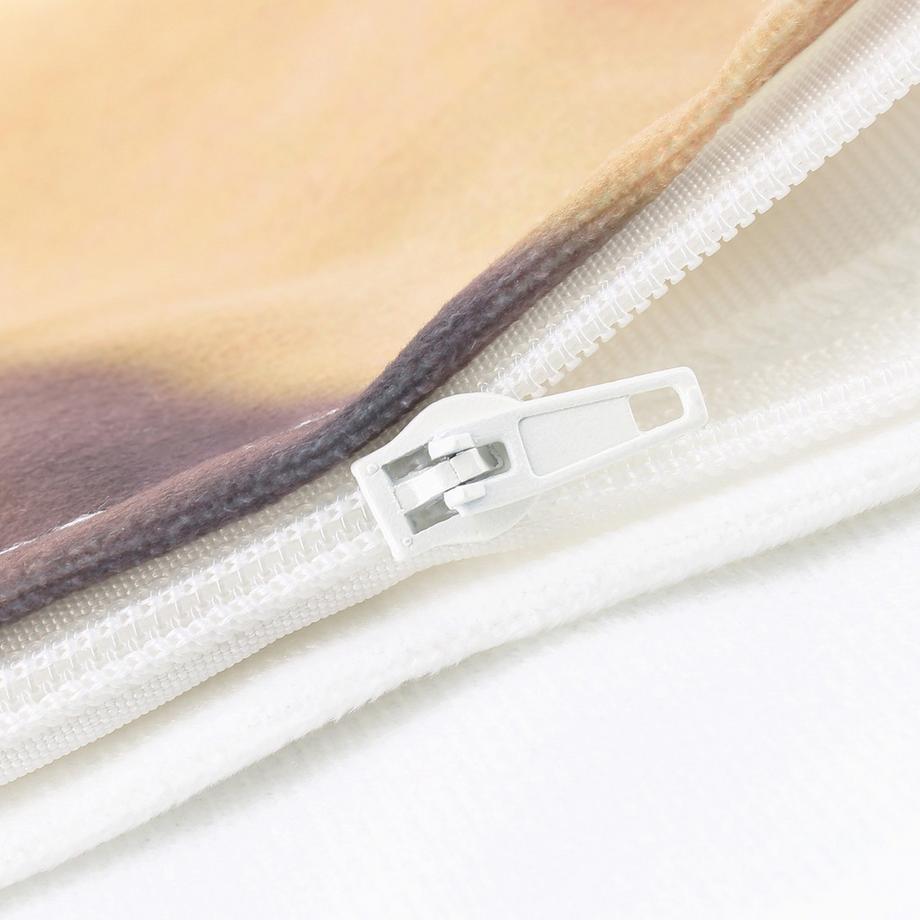 Avizar 2 Stk. Kissenbezüge Katze mit Napf  