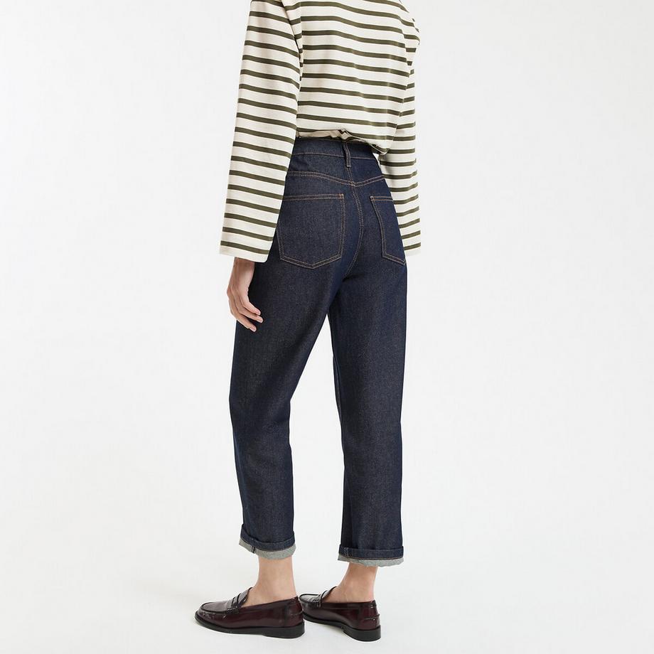 La Redoute Collections Gerade High-Waist 7/8 Länge Jeans  