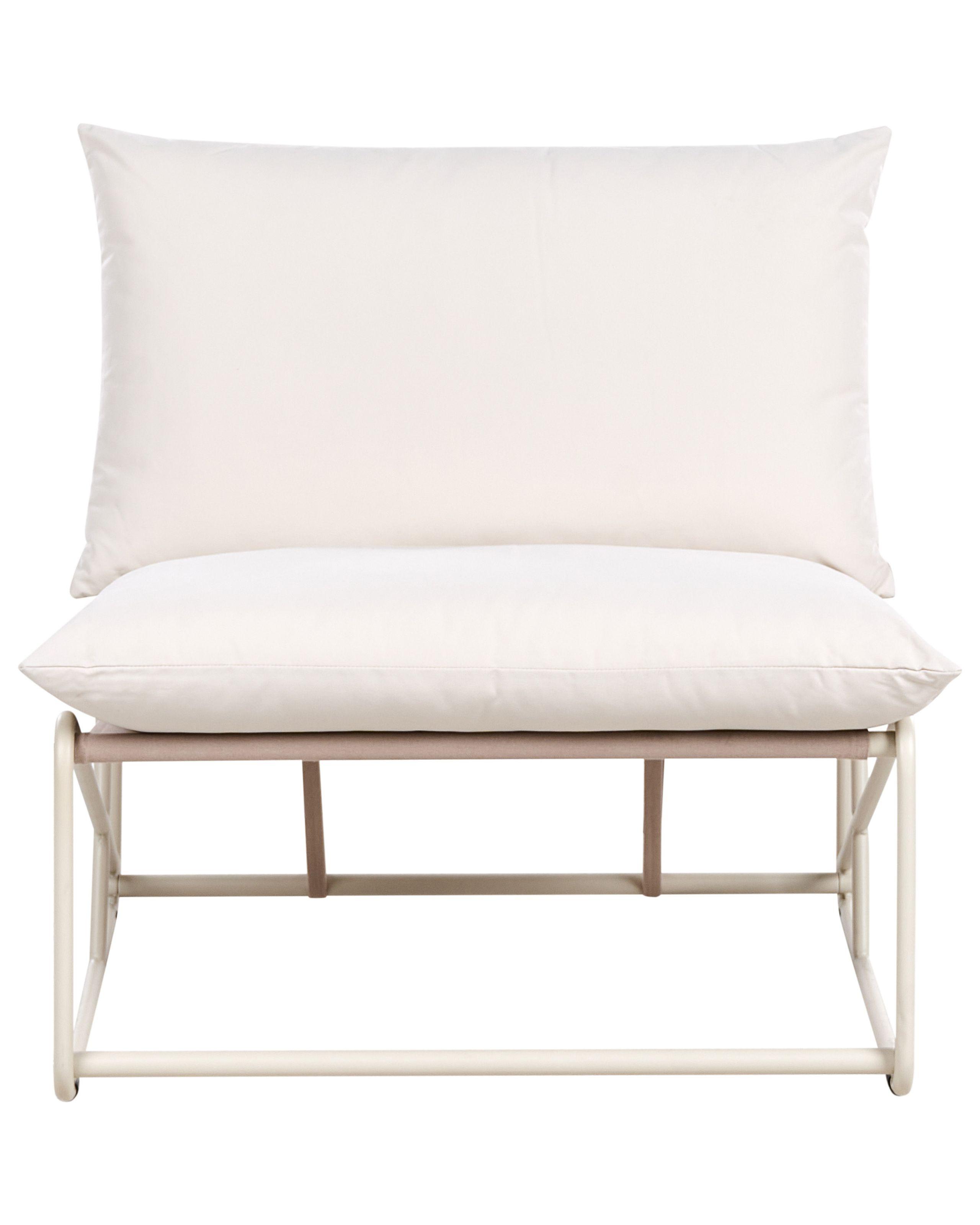 Beliani Stuhl mit Sitzkissen aus Stahl Industriell PICO  