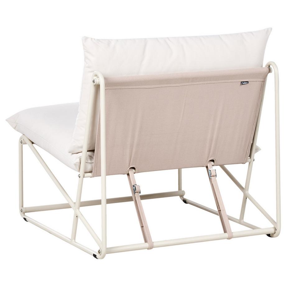 Beliani Stuhl mit Sitzkissen aus Stahl  PICO  