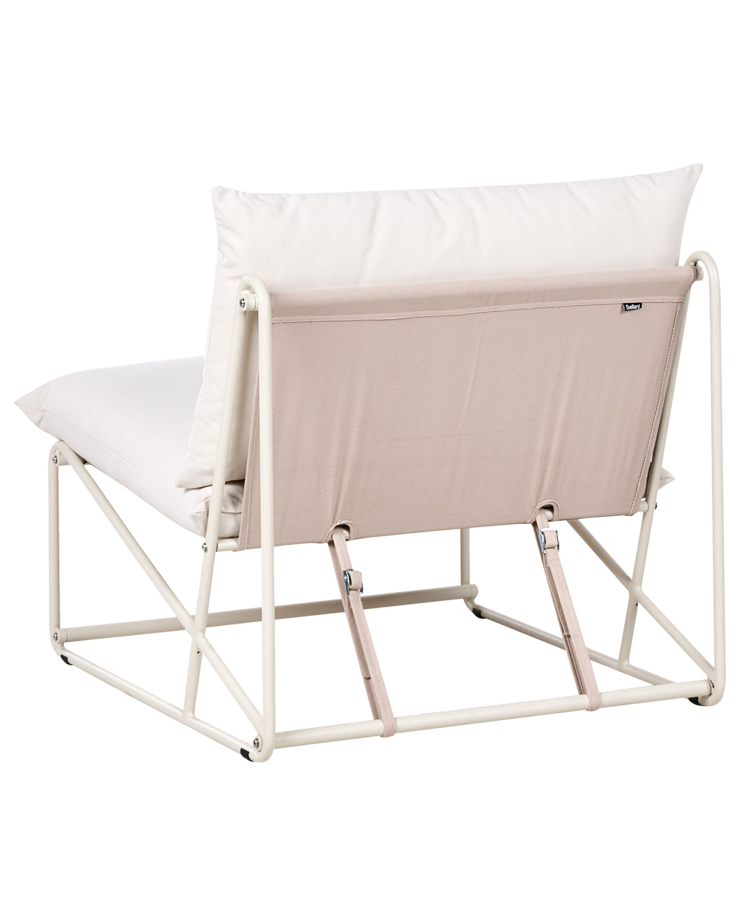 Beliani Stuhl mit Sitzkissen aus Stahl Industriell PICO  