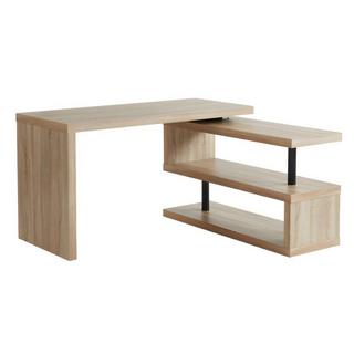 Vente-unique Schreibtisch Tischplatte um 3°schwenkbar MDF Eichefarben NICEPHORE II  