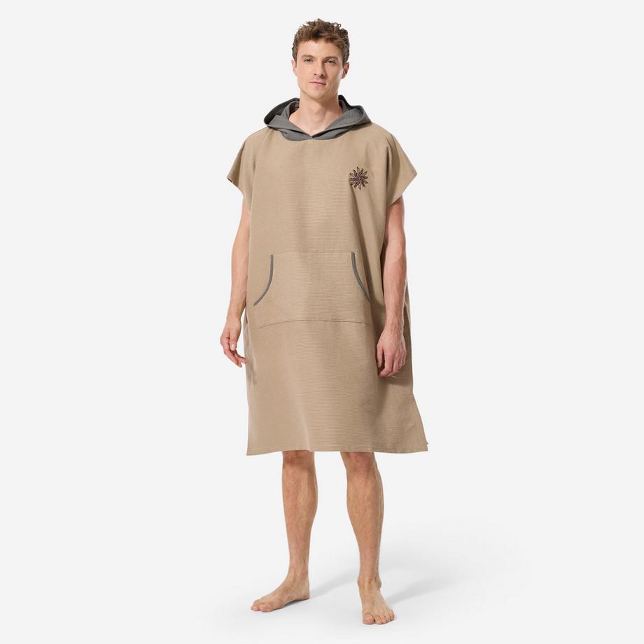 DECATHLON  Poncho microfibre surf, 150 kaki 