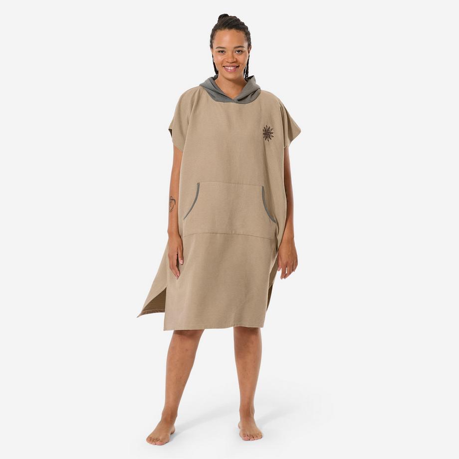 Poncho microfibre surf, 150 kaki