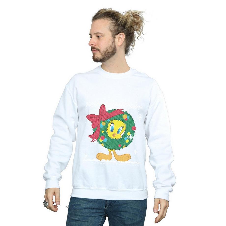 LOONEY TUNES Tweety Pie Christmas Fair Isle Sweatshirt  