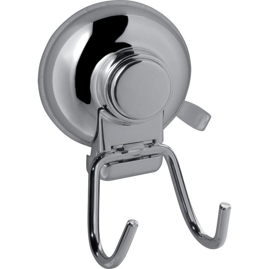 diaqua Doppelhaken mit Saugnapf verchromt  