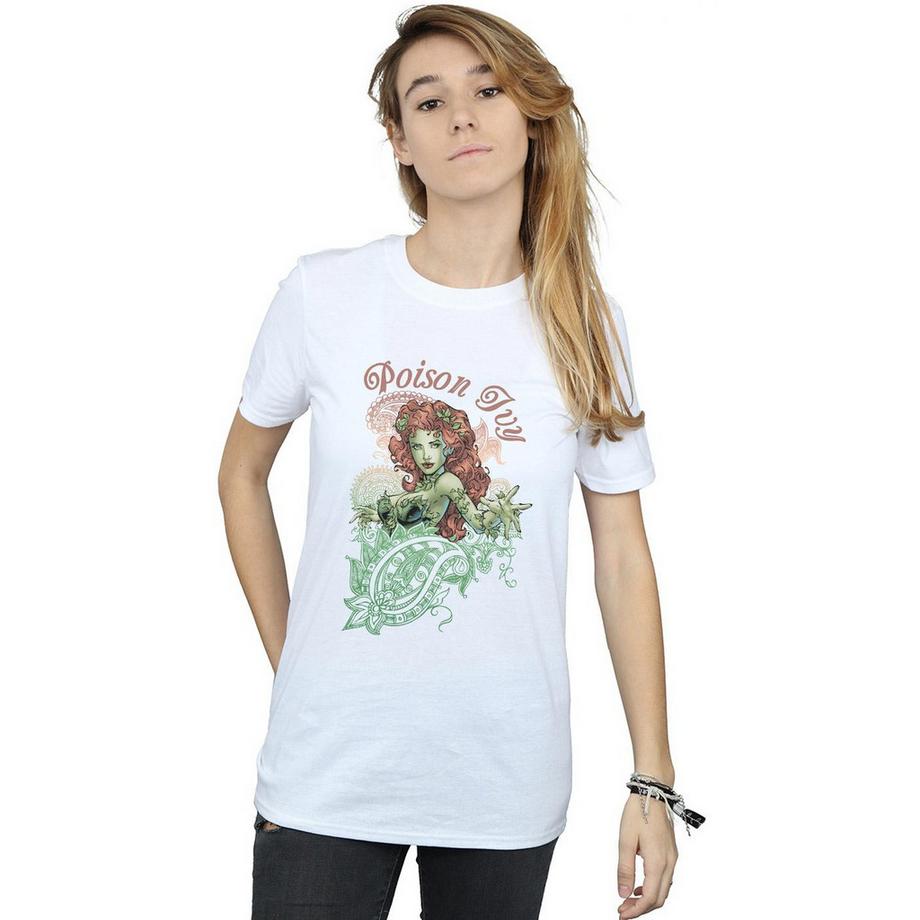 DC COMICS Poison Ivy T-Shirt Stampata  