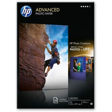 HP Advanced Glossy Photo Paper A4 Q5456A InkJet 250g 25 Blatt