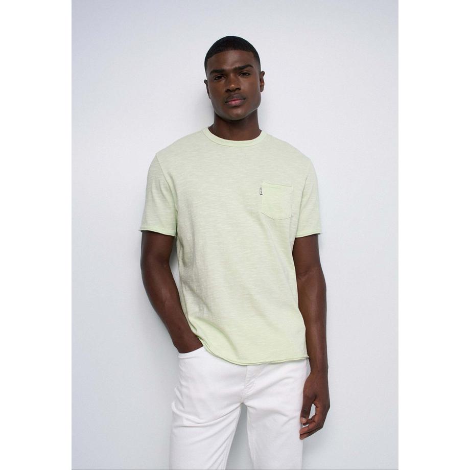 T-Shirt Slub Jersey Raw Edge