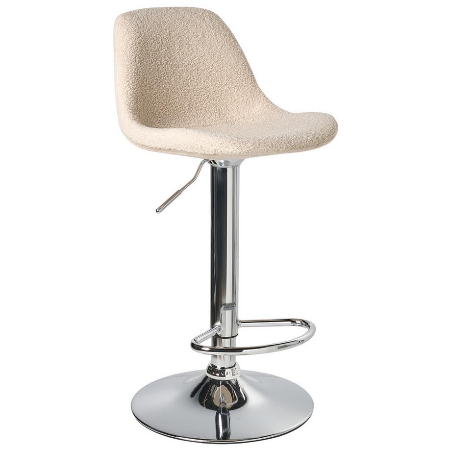 Beliani Lot de 2 tabourets de bar en Bouclé  KAHLA  