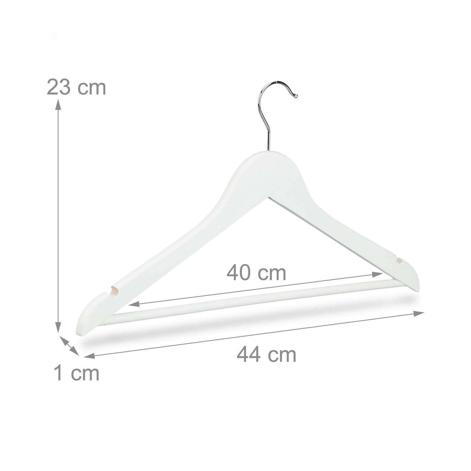 B2X Kleiderbügel mit Hosenstange, 20er-Set  