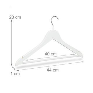 B2X Kleiderbügel mit Hosenstange, 20er-Set  