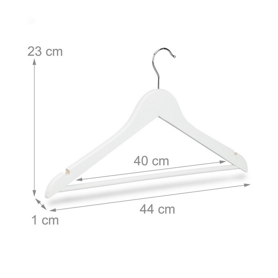 B2X Grucce con barra per pantaloni, set da 20  