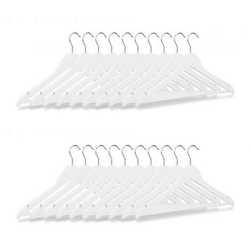 Kleiderbügel mit Hosenstange, 20er-Set
