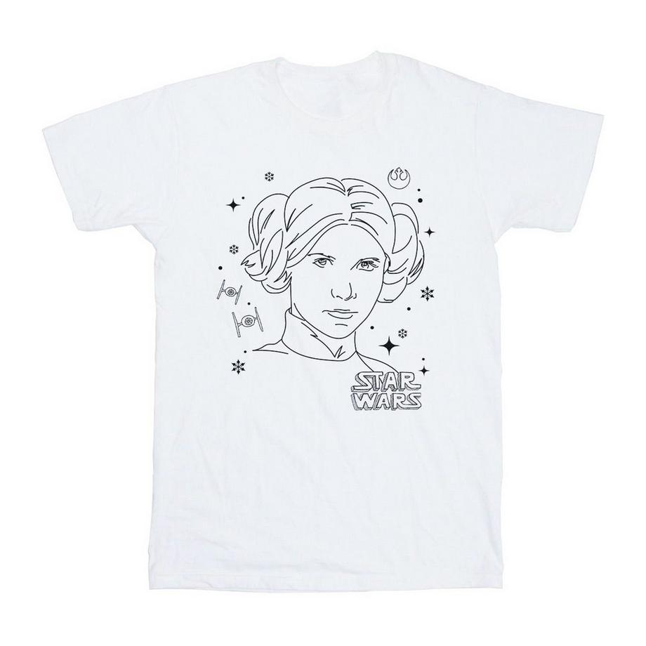 Episode Iv: A New Hope Maglietta Principessa Leila Natale Ragazze
