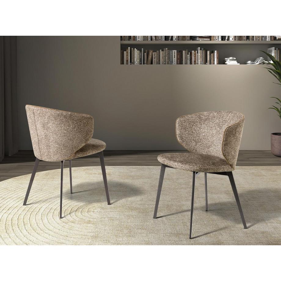 ANGEL CERDA Sedia in tessuto marmorizzato  