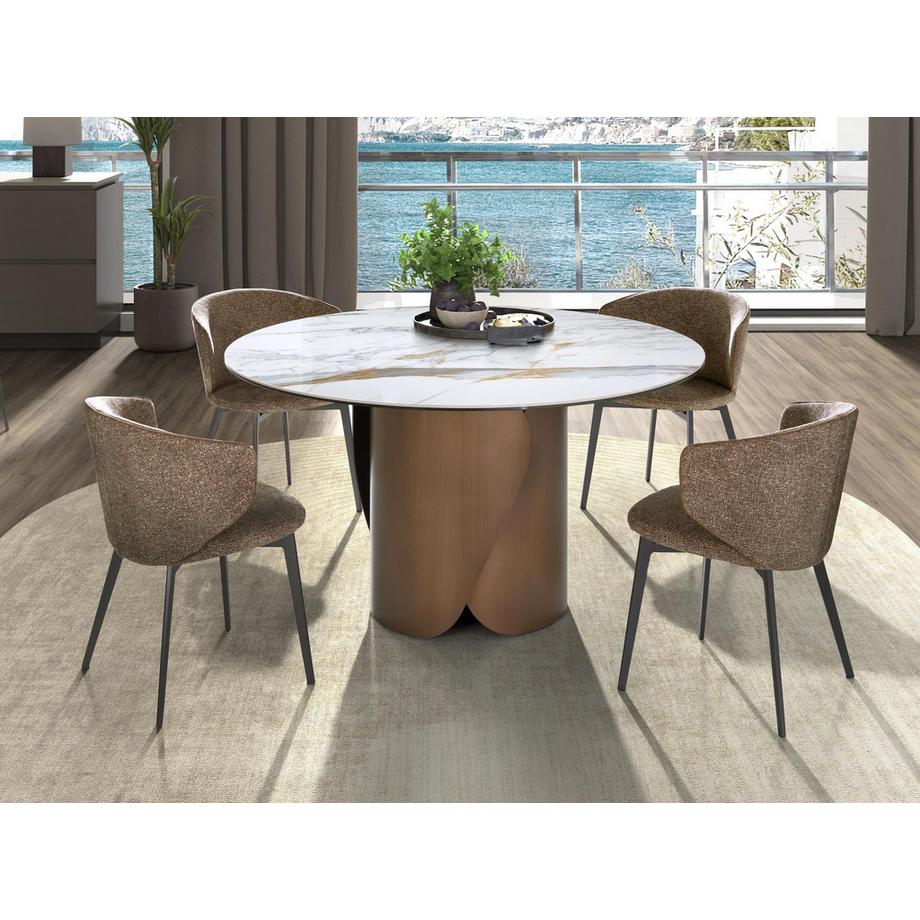 ANGEL CERDA Sedia in tessuto marmorizzato  