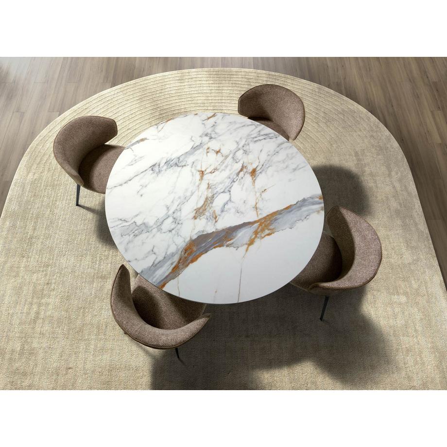 ANGEL CERDA Sedia in tessuto marmorizzato  