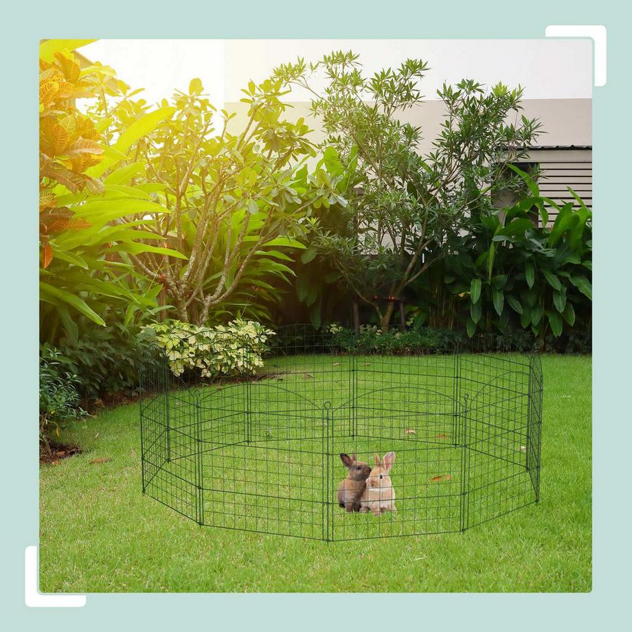 Northix  Deko-Teichzaun mit 10 Teilen 