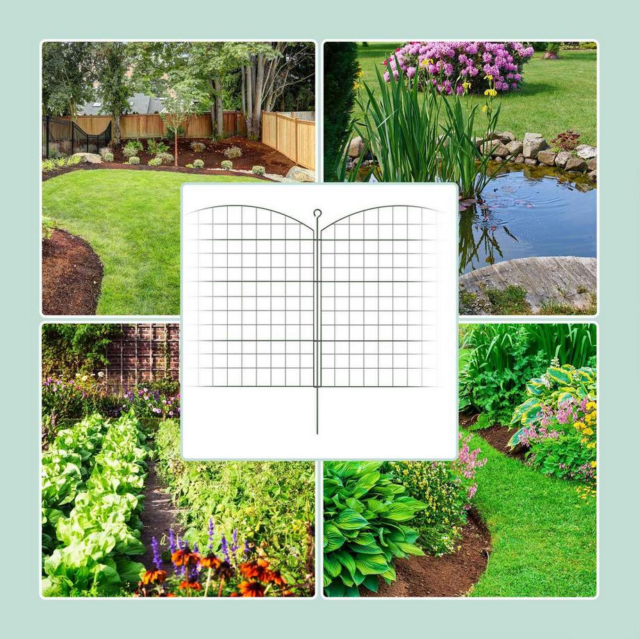 Northix  Deko-Teichzaun mit 10 Teilen 